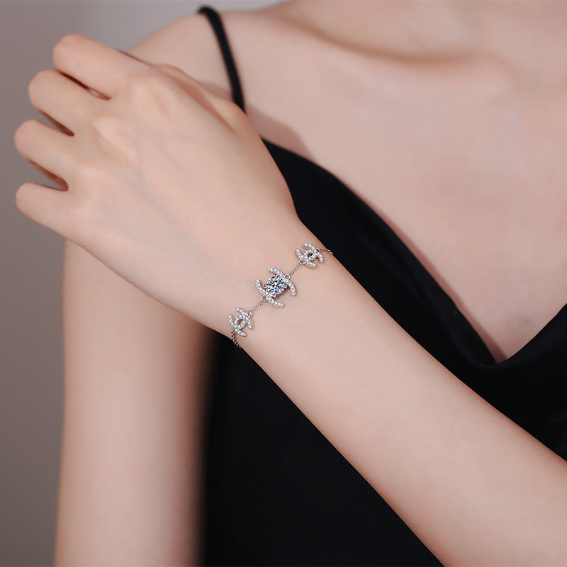 [Favorite]CLASSIC INTERLOCKING MOISSANITE BRACELET