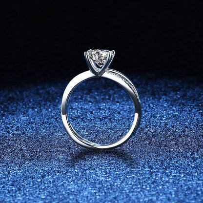 [Favorite]ELEGANT 4-PRONG CROSSOVER MOISSANITE ENGAGEMENT RING
