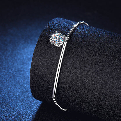 [Favorite]ELEGANT HALF-MOON CURVE MOISSANITE BRACELET