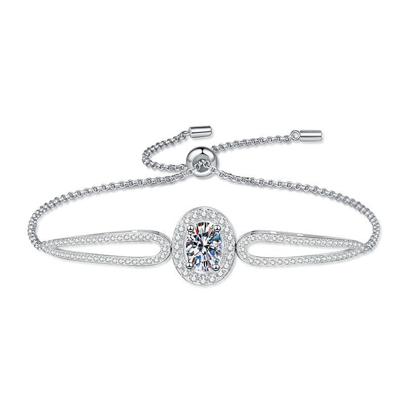 [Favorite]"PIGEON'S EGG" TEARDROP MOISSANITE BRACELET