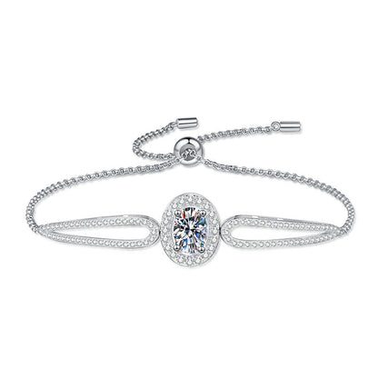 [Favorite]"PIGEON'S EGG" TEARDROP MOISSANITE BRACELET