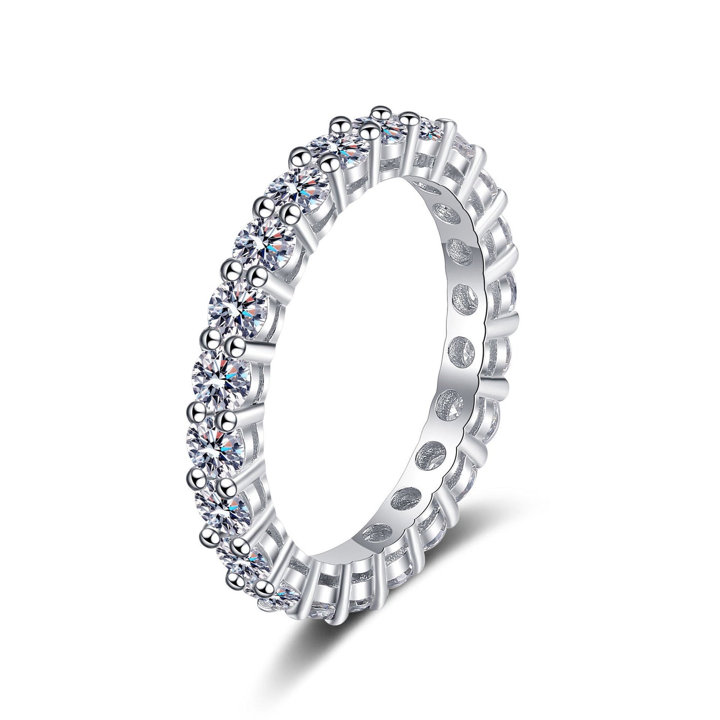 [Favorite]LUXURIOUS 2.2 CARAT FULL ETERNITY MOISSANITE RING