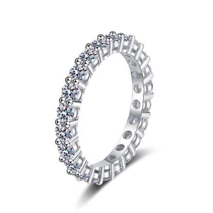 [Favorite]LUXURIOUS 2.2 CARAT FULL ETERNITY MOISSANITE RING