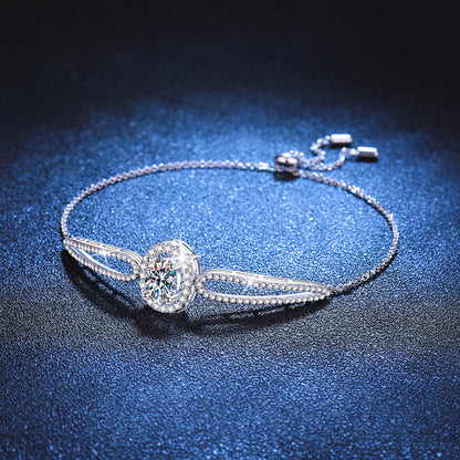 [Favorite]"PIGEON'S EGG" TEARDROP MOISSANITE BRACELET