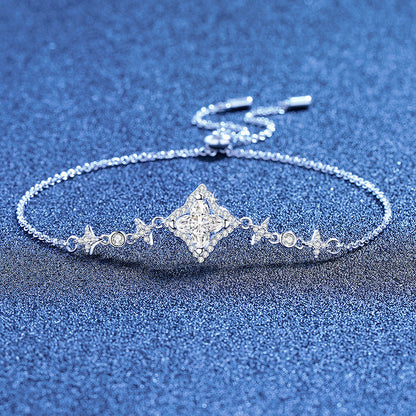 [Favorite]MARQUISE-CLOVER MOISSANITE BRACELET