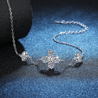 [Favorite]CLOVER LUCKY CHARM MOISSANITE BRACELET