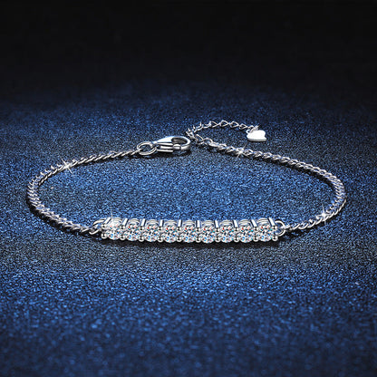 [Favorite]SMILING CURVE MOISSANITE BRACELET
