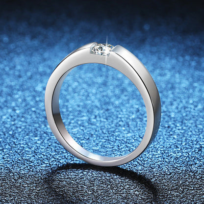 [Favorite]SLEEK MINIMALIST COUPLE'S MOISSANITE RING