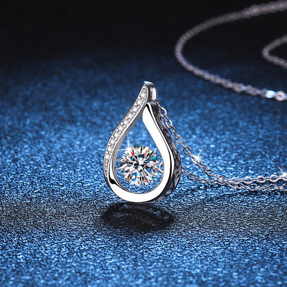 [Favorite]DANCING WATER DROP MOISSANITE NECKLACE