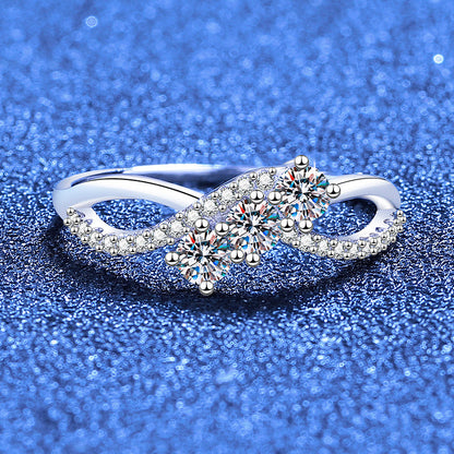 [Favorite]INTERTWINING LOVE MOISSANITE RING