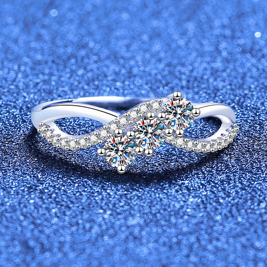 [Favorite]INTERTWINING LOVE MOISSANITE RING