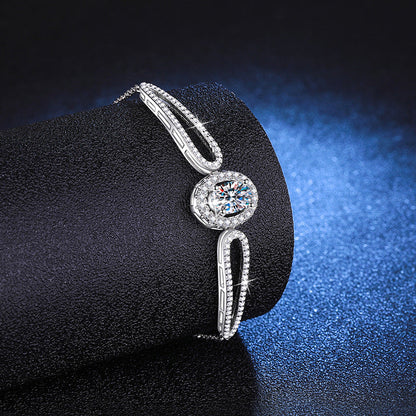 [Favorite]"PIGEON'S EGG" TEARDROP MOISSANITE BRACELET