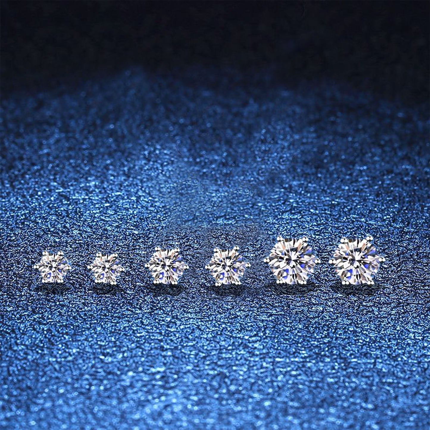[Favorite]SIX-PRONG MOISSANITE EARRINGS