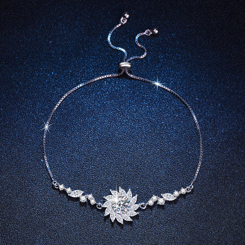 [Favorite]RADIANT SUNFLOWER MOISSANITE BRACELET