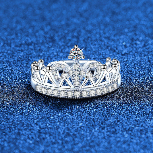 [Favorite]DREAMY CROWN MOISSANITE RING - 1.2CT ELEGANT PRINCESS STYLE