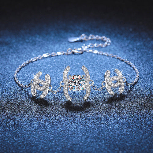 [Favorite]CLASSIC INTERLOCKING MOISSANITE BRACELET