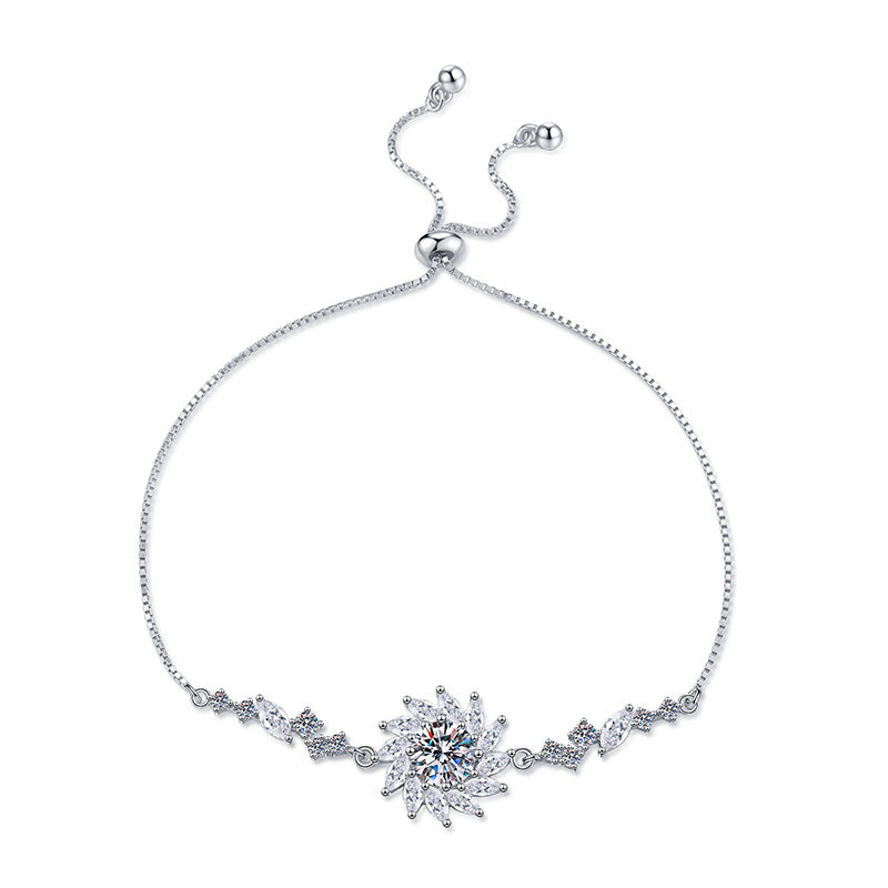 [Favorite]RADIANT SUNFLOWER MOISSANITE BRACELET