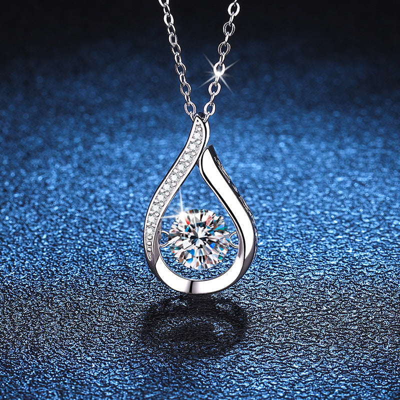 [Favorite]DANCING WATER DROP MOISSANITE NECKLACE