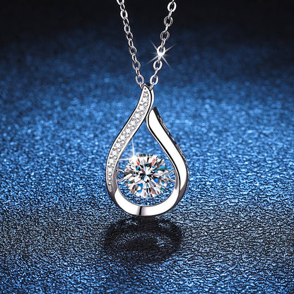 [Favorite]DANCING WATER DROP MOISSANITE NECKLACE