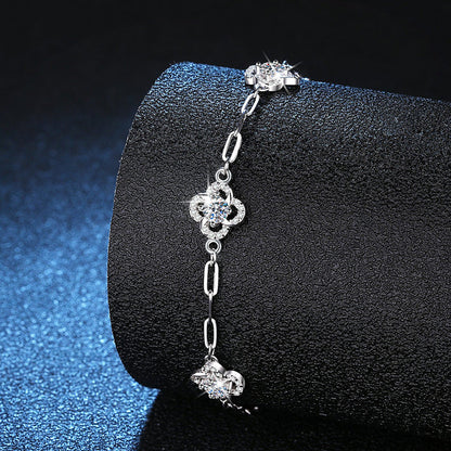 [Favorite]TRIPLE-CLOVER MOISSANITE BRACELET