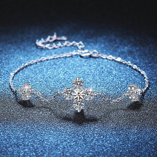 [Favorite]CLOVER LUCKY CHARM MOISSANITE BRACELET