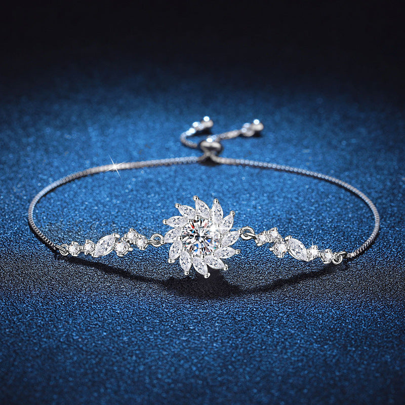[Favorite]RADIANT SUNFLOWER MOISSANITE BRACELET