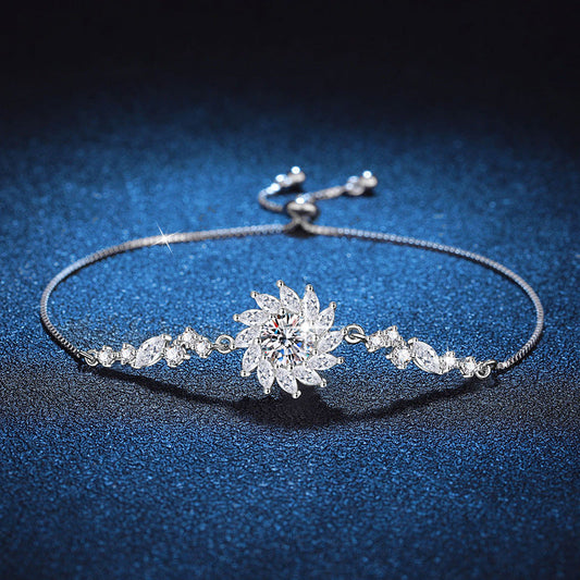 [Favorite]RADIANT SUNFLOWER MOISSANITE BRACELET