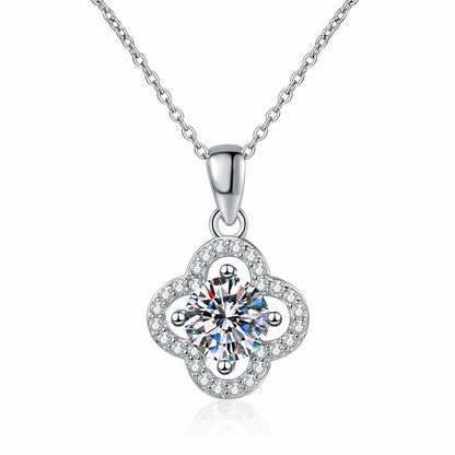 [Favorite]CLASSIC CLOVER MOISSANITE PENDANT NECKLACE