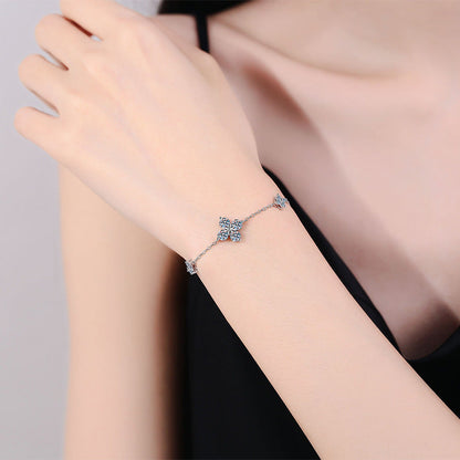 [Favorite]CLOVER LUCKY CHARM MOISSANITE BRACELET