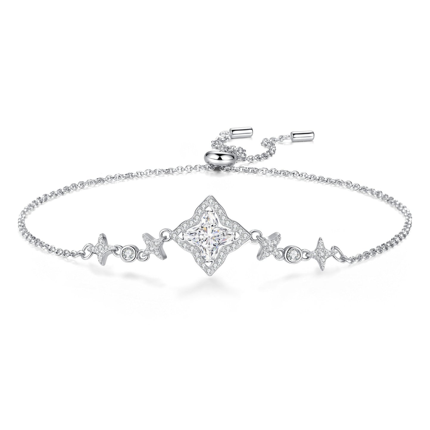 [Favorite]MARQUISE-CLOVER MOISSANITE BRACELET