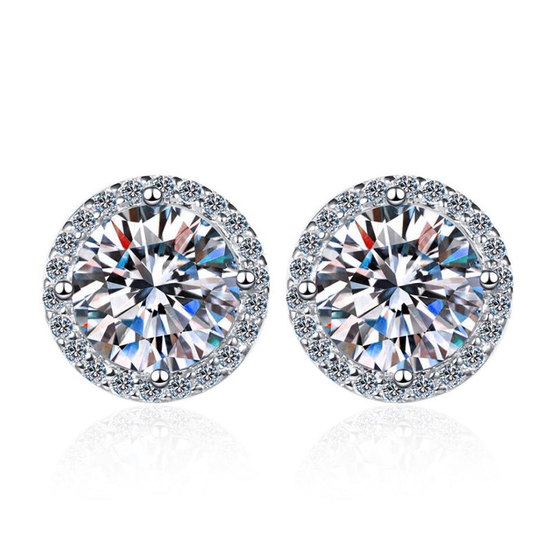 [Favorite]CLASSIC 4-PRONG ROUND MOISSANITE STUD EARRINGS