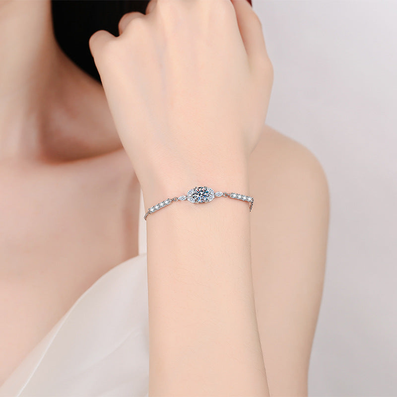 [Favorite]BLOOMING STAR-FLOWER MOISSANITE BRACELET