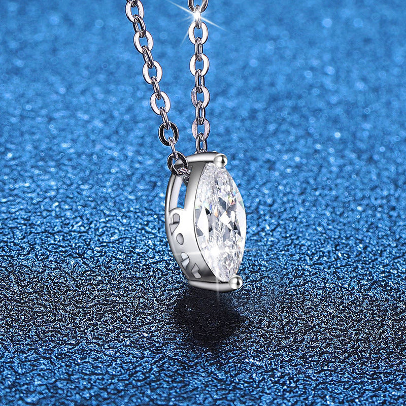 [Favorite]SOPHISTICATED MARQUISE-CUT MOISSANITE PENDANT NECKLACE