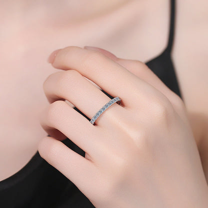 [Favorite]DAINTY 0.87CT FULL ETERNITY MOISSANITE RING