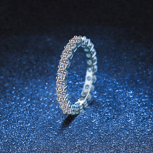 [Favorite]LUXURIOUS 2.2 CARAT FULL ETERNITY MOISSANITE RING