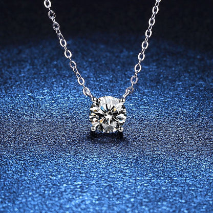 [Favorite]CLASSIC FOUR-PRONG SOLITAIRE MOISSANITE NECKLACE