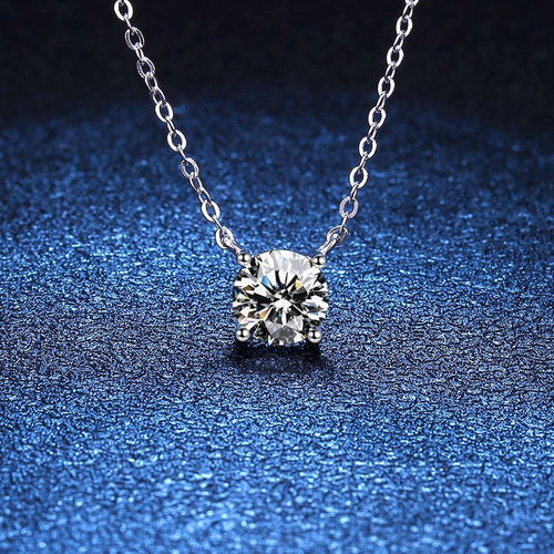 [Favorite]CLASSIC FOUR-PRONG SOLITAIRE MOISSANITE NECKLACE