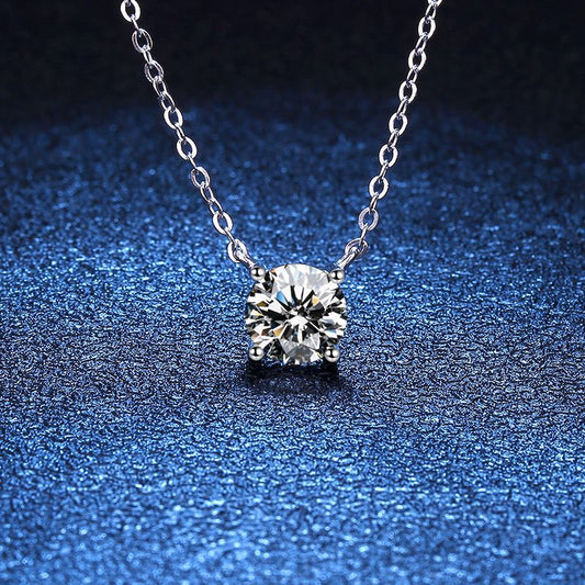 [Favorite]CLASSIC FOUR-PRONG SOLITAIRE MOISSANITE NECKLACE