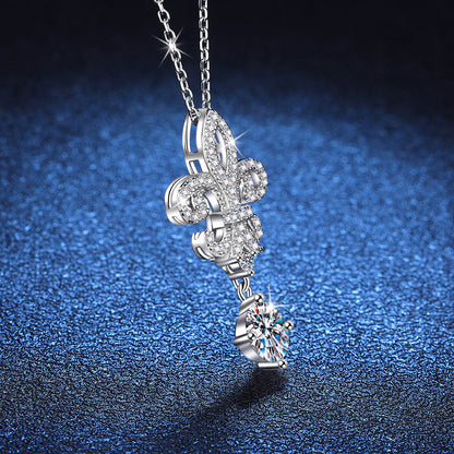 [Favorite]ROYAL FLEUR-DE-LIS MOISSANITE PENDANT NECKLACE