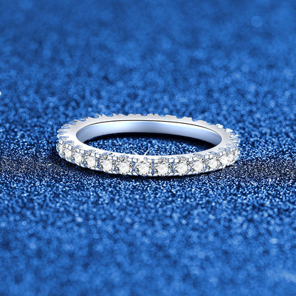 [Favorite]DAINTY 0.87CT FULL ETERNITY MOISSANITE RING