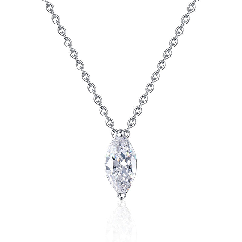 [Favorite]SOPHISTICATED MARQUISE-CUT MOISSANITE PENDANT NECKLACE