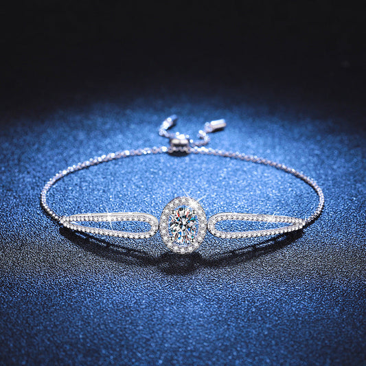 [Favorite]"PIGEON'S EGG" TEARDROP MOISSANITE BRACELET