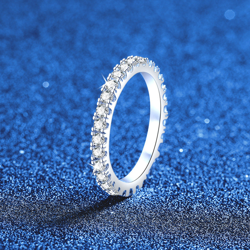 [Favorite]DAINTY 0.87CT FULL ETERNITY MOISSANITE RING
