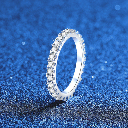 [Favorite]DAINTY 0.87CT FULL ETERNITY MOISSANITE RING