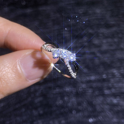 [Favorite]INTERTWINING LOVE MOISSANITE RING