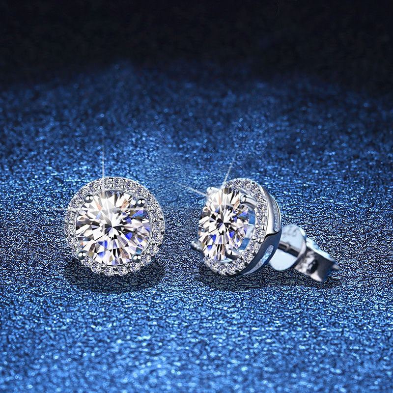 [Favorite]CLASSIC 4-PRONG ROUND MOISSANITE STUD EARRINGS