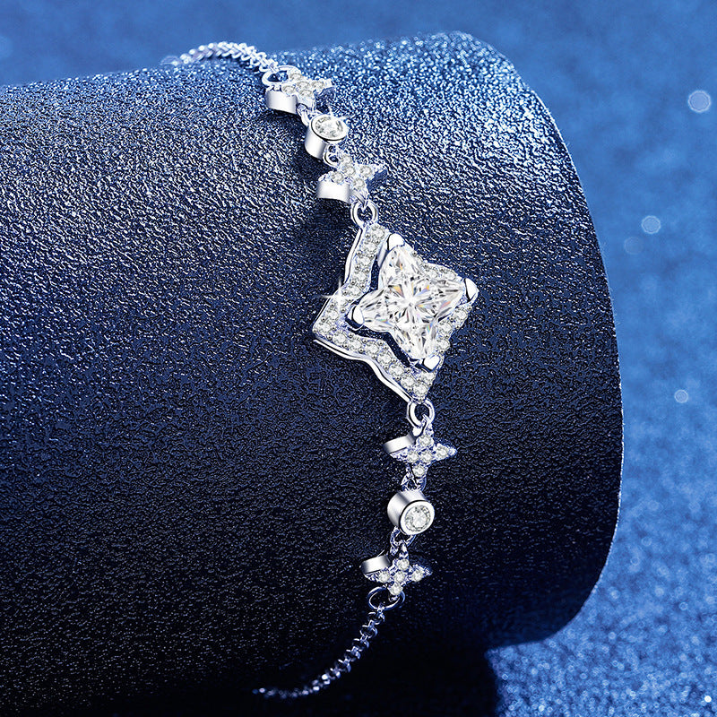 [Favorite]MARQUISE-CLOVER MOISSANITE BRACELET