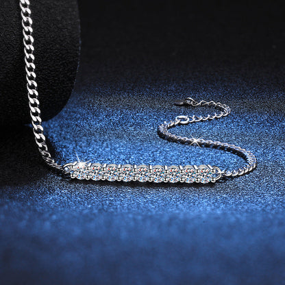 [Favorite]SMILING CURVE MOISSANITE BRACELET