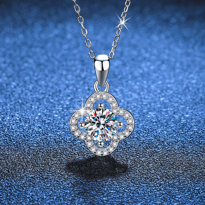 [Favorite]CLASSIC CLOVER MOISSANITE PENDANT NECKLACE
