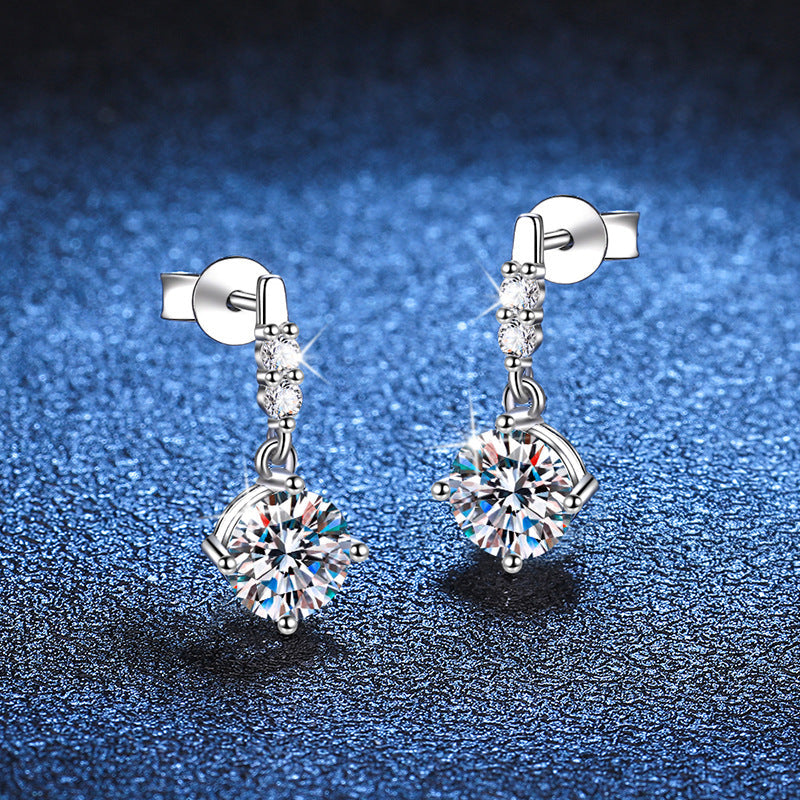 [Favorite]DYNAMIC TASSEL MOISSANITE DROP EARRINGS
